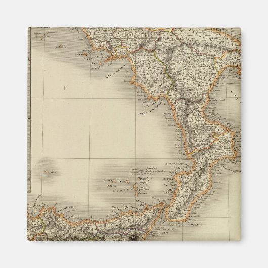 Zuid-Italië 6 Magneet (Voorkant)