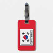 Zuid-Korea Bagagelabel (Achterkant verticaal)