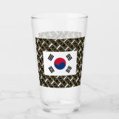 ZUID-KOREA BEER GLAS (Voorkant)