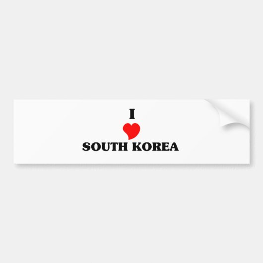 ZUID-KOREA BUMPERSTICKER (Voorkant)