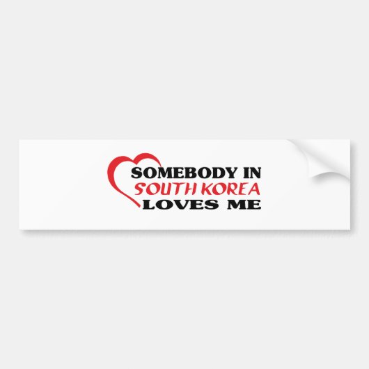 ZUID-KOREA BUMPERSTICKER (Voorkant)