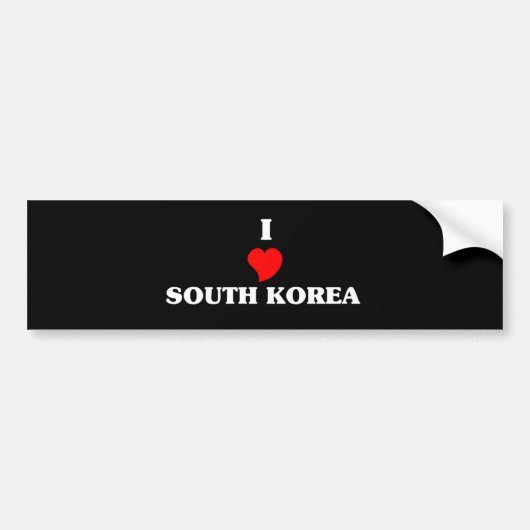 ZUID-KOREA BUMPERSTICKER (Voorkant)