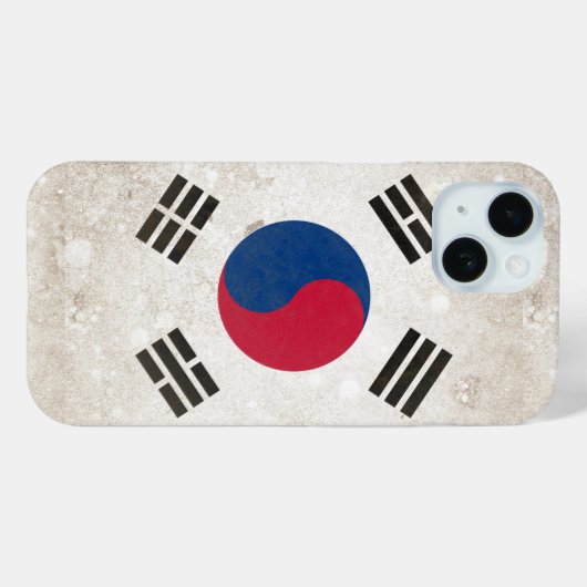 Zuid-Korea Case-Mate iPhone Case (Achterkant (horizontaal))