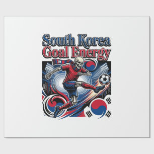 Zuid-Korea Doel Energie Skelet Aanvaller Naties B Cadeaupapier