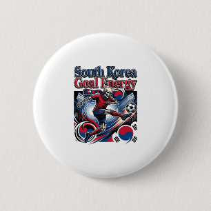 Zuid-Korea Doel Energie Skelet Aanvaller Naties B Ronde Button 5,7 Cm