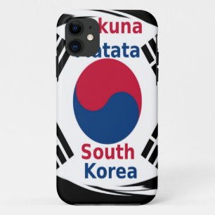 Zuid-Korea Hakuna Matata Art Print/Graphic iPhone 11 Hoesje