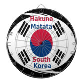 Zuid-Korea Hakuna Matata Art Print/Graphic Dartbord (Voorkant)