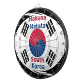 Zuid-Korea Hakuna Matata Art Print/Graphic Dartbord (Voorkant Rechts)
