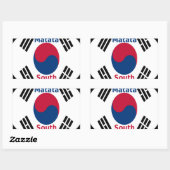Zuid-Korea Hakuna Matata Art Print/Graphic Rechthoekige Sticker (Vel)
