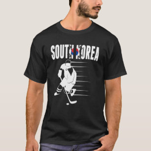 Zuid-Korea ijshockeyfans Koreaanse hockeyploegen T-shirt