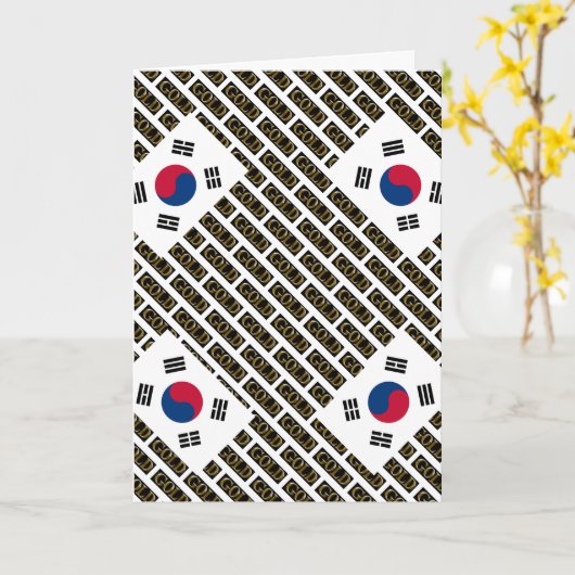 ZUID-KOREA KAART (Gele Bloem)