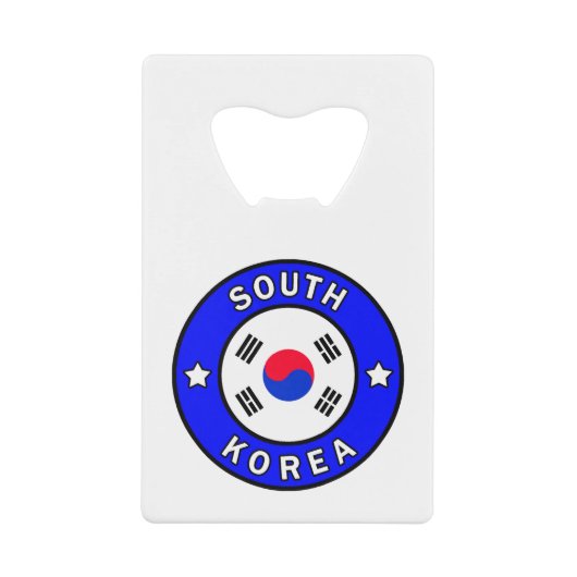 Zuid-Korea Kredietkaart Flessenopener (Voorkant)