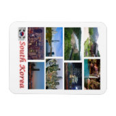 Zuid-Korea - Mozaïek - Magnet Magneet (Horizontaal)