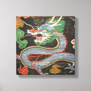Zuid-Korea Namdaemun Sungnyemun Dragon Canvas Afdruk