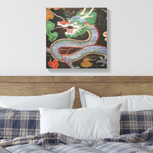 Zuid-Korea Namdaemun Sungnyemun Dragon Canvas Afdruk (Insitu (Slaapkamer))