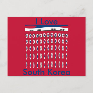 Zuid-Korea Nationale vlag: Koreaanse Taegeukgi tro Briefkaart