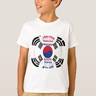 Zuid-Korea Nationale Vlag: Koreaanse Taegeukgi tro T-shirt