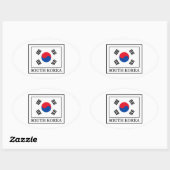 Zuid-Korea Ovale Sticker (Vel)