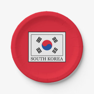 Zuid-Korea Papieren Bordje
