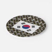 ZUID-KOREA PAPIEREN BORDJE (Gekanteld)