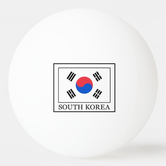 Zuid-Korea Pingpongballen (Voorkant)