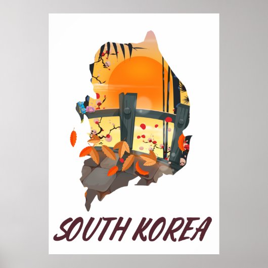 Zuid-Korea Poster (Voorkant)