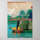  Zuid-Korea reisposter Poster (Voorkant)