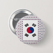 Zuid-Korea Ronde Button 5,7 Cm (Voorkant /achterkant)