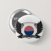 ZUID-KOREA RONDE BUTTON 5,7 CM (Voorkant /achterkant)