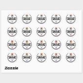 Zuid-Korea Ronde Sticker (Vel)