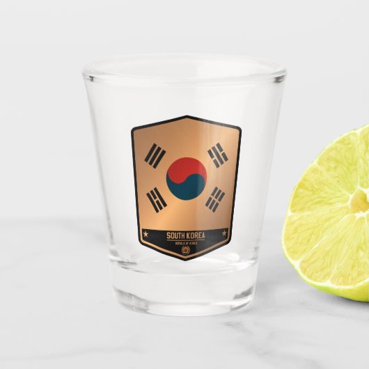 Zuid-Korea Shot Glas (Voorkant)
