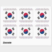 Zuid-Korea Square Sticker (Vel)