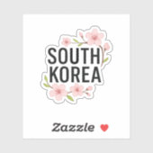 Zuid-Korea Sticker (Vel)