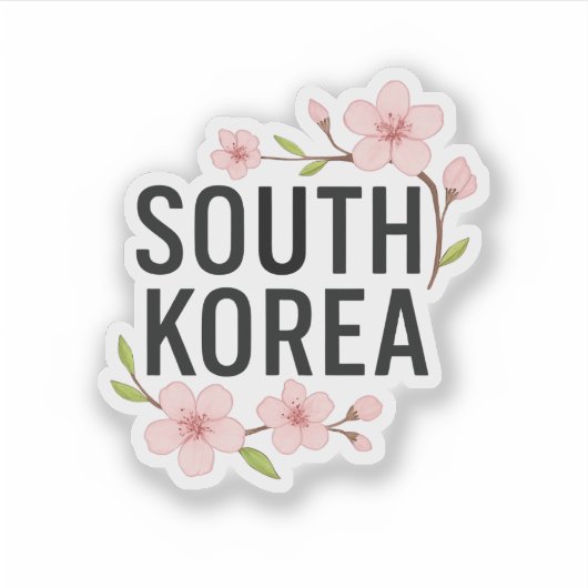 Zuid-Korea Sticker (Voorkant)
