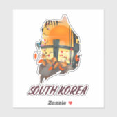 Zuid-Korea Sticker (Vel)