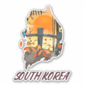 Zuid-Korea Sticker (Voorkant)