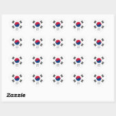 Zuid-Korea Sticker, Hart, Patriottische Koreaanse  Hart Sticker (Vel)