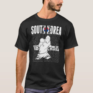 Zuid-Korea Tafeltennis Ondersteun Koreaanse Ping T-shirt