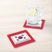 Zuid-Korea Vierkante Kartonnen Onderzetter (Insitu)