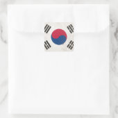 Zuid-Korea Vierkante Sticker (Tas)
