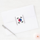  Zuid-Korea Vierkante Sticker (Envelop)
