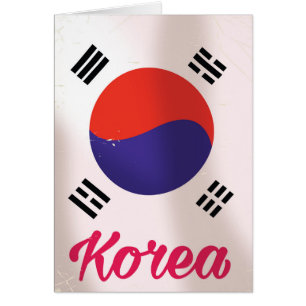 Zuid-Korea Vintage-poster