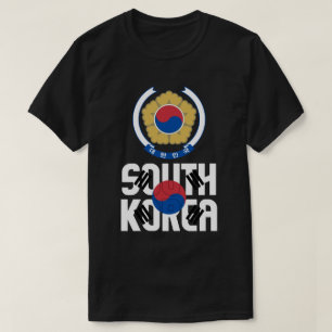Zuid-Korea vlag en wapenschild T-shirt