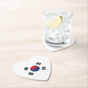 Zuid-Korea Vlag Hart Kartonnen Onderzetters