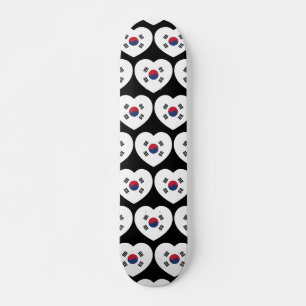 Zuid-Korea Vlag Hart Skateboard
