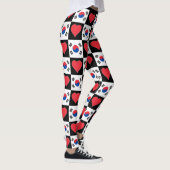 Zuid-Korea Vlag Heart Patriotic Koreaans Leggings (Rechts)
