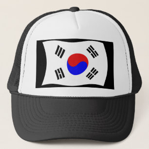 Zuid-Korea Vlag Hoed Trucker Pet