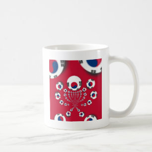 Zuid-Korea Vlag Kaleidoscoop Art Print Koffiemok