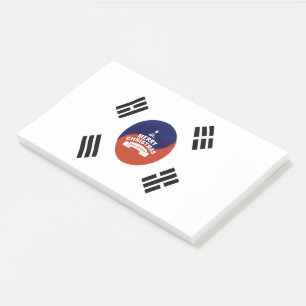 Zuid-Korea Vlag Kerstmis: Vrolijke Kerstwensen Post-it® Notes