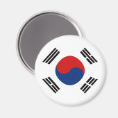 Zuid-Korea Vlag magneet (Voorkant / Achterkant)